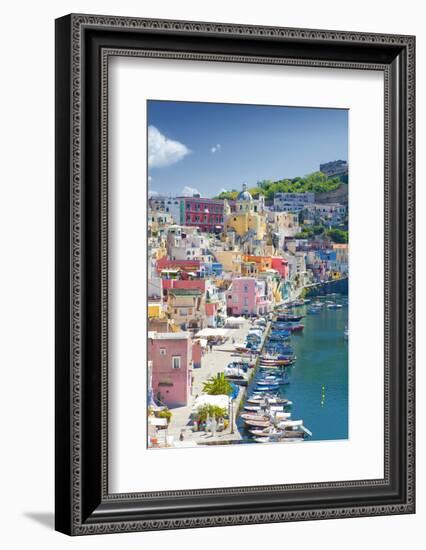 Marina Corricella, Procida Island, Bay of Naples, Campania, Italy-null-Framed Photographic Print