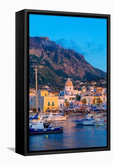 Marina de Forio, Forio Harbour and Beach, Forio, Island of Ischia, Campania, Italy, Europe-Neil Farrin-Framed Premier Image Canvas