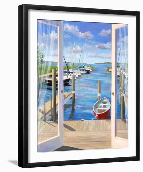 Marina Deck-Carol Saxe-Framed Art Print