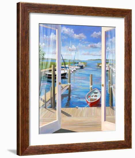 Marina Deck-Carol Saxe-Framed Art Print