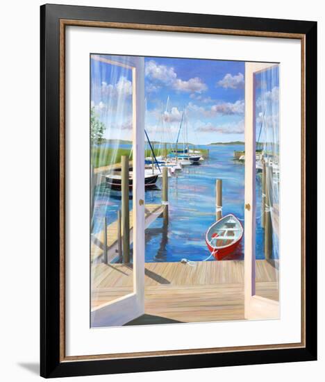 Marina Deck-Carol Saxe-Framed Art Print