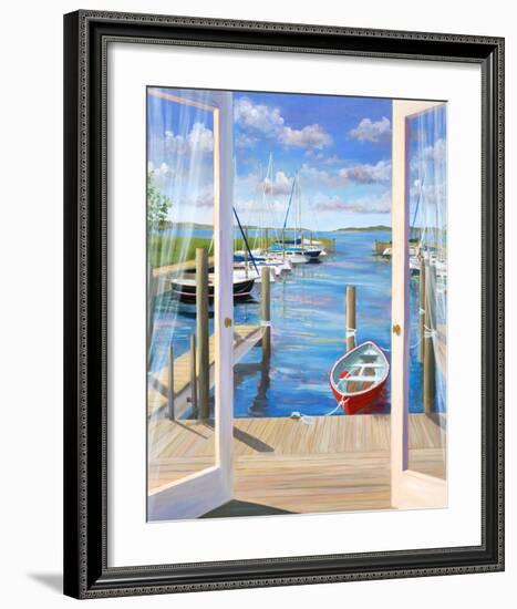 Marina Deck-Carol Saxe-Framed Art Print