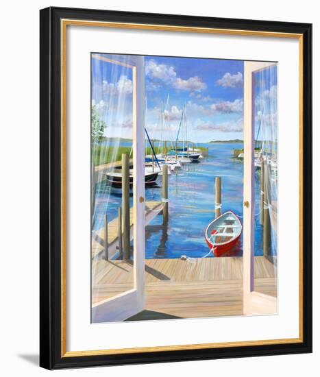 Marina Deck-Carol Saxe-Framed Art Print