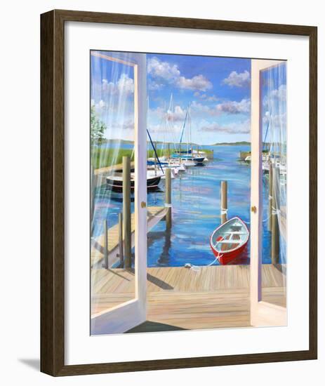 Marina Deck-Carol Saxe-Framed Art Print