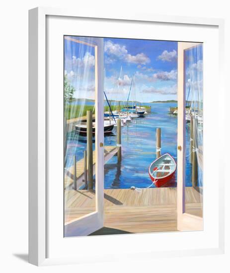 Marina Deck-Carol Saxe-Framed Art Print