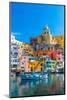 Marina di Corricella, Procida, Flegrean Islands, Campania, Italy, Europe-Neil Farrin-Mounted Photographic Print