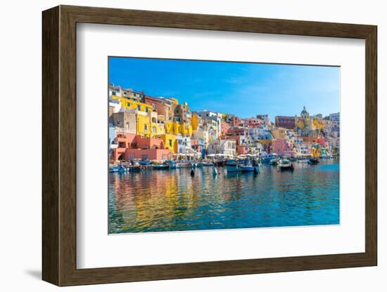 Marina di Corricella, Procida, Flegrean Islands, Campania, Italy, Europe-Neil Farrin-Framed Photographic Print