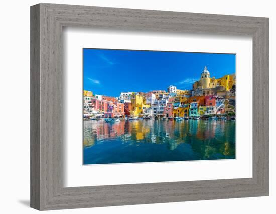 Marina di Corricella, Procida, Flegrean Islands, Campania, Italy, Europe-Neil Farrin-Framed Photographic Print