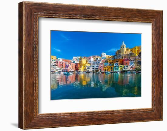 Marina di Corricella, Procida, Flegrean Islands, Campania, Italy, Europe-Neil Farrin-Framed Photographic Print