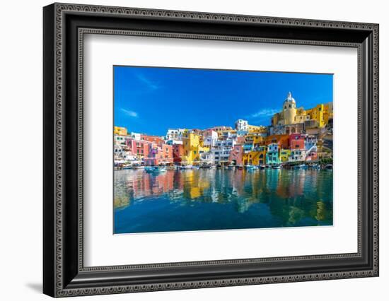 Marina di Corricella, Procida, Flegrean Islands, Campania, Italy, Europe-Neil Farrin-Framed Photographic Print