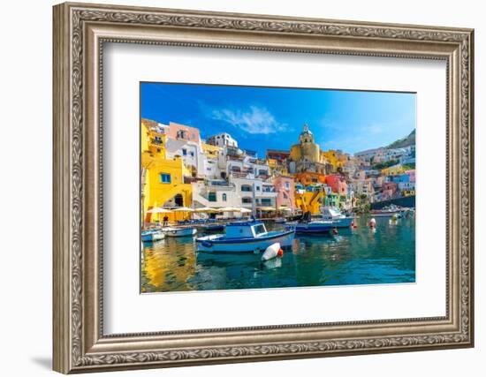 Marina di Corricella, Procida, Flegrean Islands, Campania, Italy, Europe-Neil Farrin-Framed Photographic Print