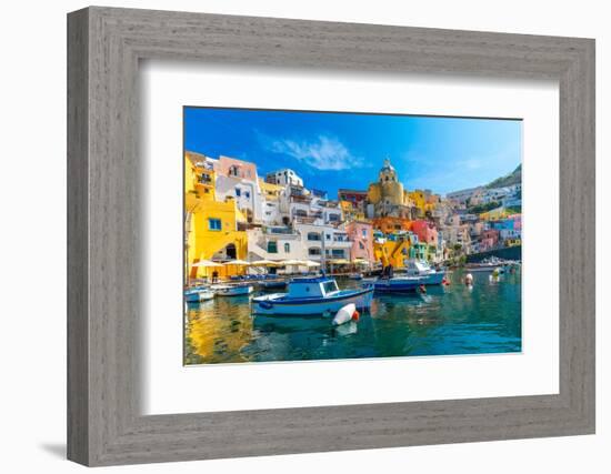 Marina di Corricella, Procida, Flegrean Islands, Campania, Italy, Europe-Neil Farrin-Framed Photographic Print