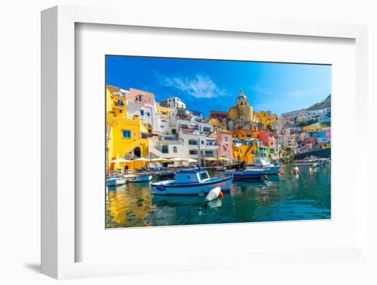 Marina di Corricella, Procida, Flegrean Islands, Campania, Italy, Europe-Neil Farrin-Framed Photographic Print