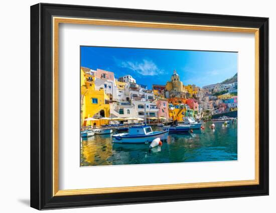 Marina di Corricella, Procida, Flegrean Islands, Campania, Italy, Europe-Neil Farrin-Framed Photographic Print