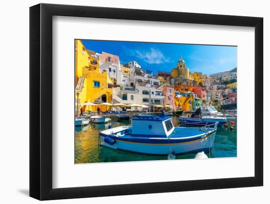 Marina di Corricella, Procida, Flegrean Islands, Campania, Italy, Europe-Neil Farrin-Framed Photographic Print