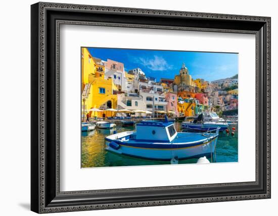 Marina di Corricella, Procida, Flegrean Islands, Campania, Italy, Europe-Neil Farrin-Framed Photographic Print