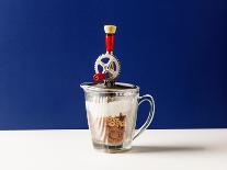 Processed Food. Vintage Beater with Cereals and Yogurt-Marina Ortega-Mounted Photographic Print