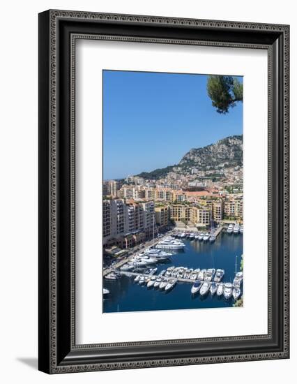 Marina, Port de Fontvieille, Fontvieille, Monaco, Cote d'Azur-Jim Engelbrecht-Framed Photographic Print