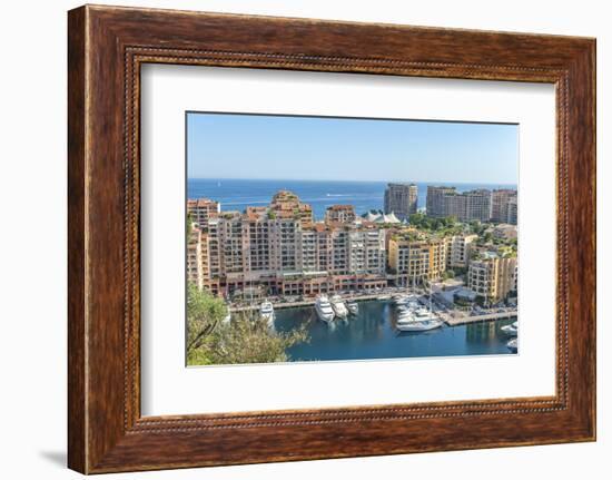 Marina, Port de Fontvieille, Fontvieille, Monaco, Cote d'Azur-Lisa S. Engelbrecht-Framed Photographic Print
