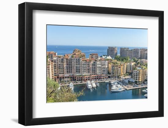 Marina, Port de Fontvieille, Fontvieille, Monaco, Cote d'Azur-Lisa S. Engelbrecht-Framed Photographic Print