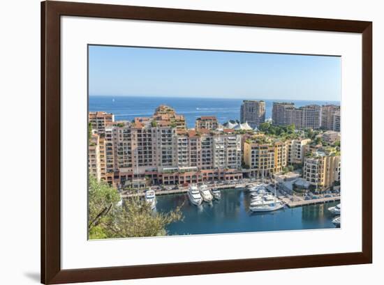 Marina, Port de Fontvieille, Fontvieille, Monaco, Cote d'Azur-Lisa S. Engelbrecht-Framed Photographic Print