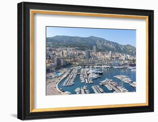 Marina, Port Hercules, Monaco, Cote d'Azur-Lisa S. Engelbrecht-Framed Photographic Print