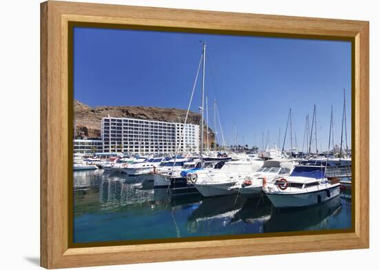 Marina, Puerto Rico, Gran Canaria, Canary Islands, Spain, Atlantic, Europe-Markus Lange-Framed Premier Image Canvas