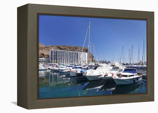 Marina, Puerto Rico, Gran Canaria, Canary Islands, Spain, Atlantic, Europe-Markus Lange-Framed Premier Image Canvas