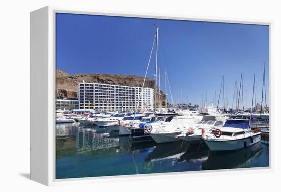 Marina, Puerto Rico, Gran Canaria, Canary Islands, Spain, Atlantic, Europe-Markus Lange-Framed Premier Image Canvas