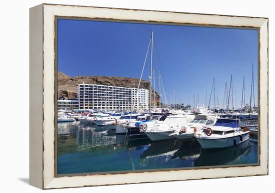 Marina, Puerto Rico, Gran Canaria, Canary Islands, Spain, Atlantic, Europe-Markus Lange-Framed Premier Image Canvas