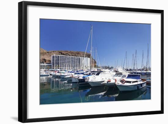 Marina, Puerto Rico, Gran Canaria, Canary Islands, Spain, Atlantic, Europe-Markus Lange-Framed Photographic Print