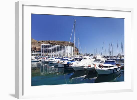 Marina, Puerto Rico, Gran Canaria, Canary Islands, Spain, Atlantic, Europe-Markus Lange-Framed Photographic Print