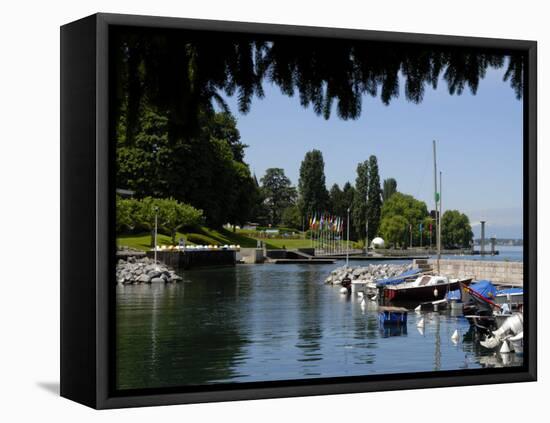 Marina, Quai Baron De Blonay, Evian-Les Bains, Lake Geneva, Haute-Savoie, France-Richardson Peter-Framed Premier Image Canvas