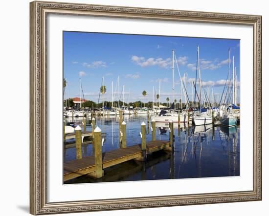 Marina, St. Petersburg, Gulf Coast, Florida, United States of America, North America-Jeremy Lightfoot-Framed Photographic Print