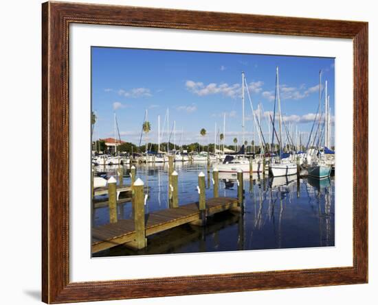 Marina, St. Petersburg, Gulf Coast, Florida, United States of America, North America-Jeremy Lightfoot-Framed Photographic Print