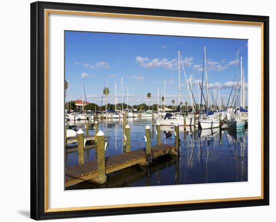 Marina, St. Petersburg, Gulf Coast, Florida, United States of America, North America-Jeremy Lightfoot-Framed Photographic Print