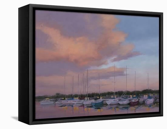 Marina Sunset-Jill Schultz McGannon-Framed Stretched Canvas
