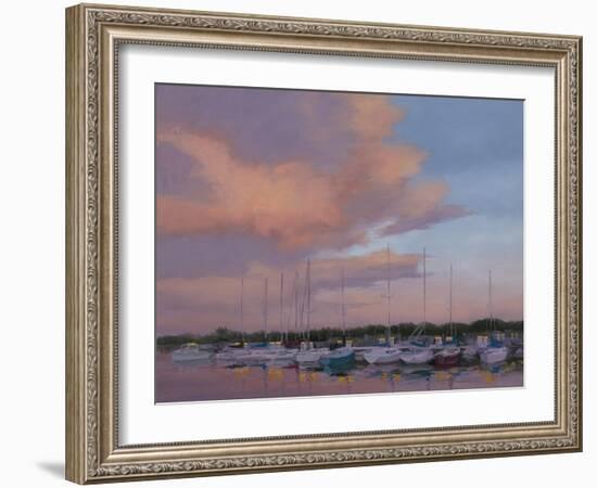 Marina Sunset-Jill Schultz McGannon-Framed Art Print