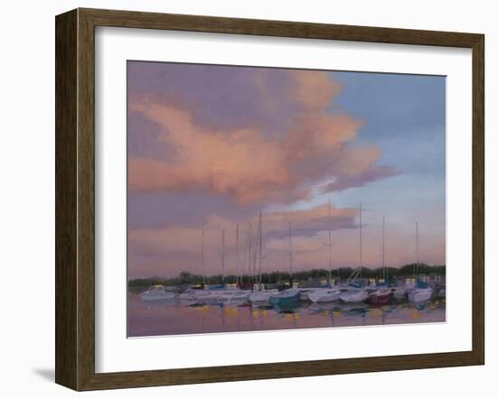 Marina Sunset-Jill Schultz McGannon-Framed Art Print