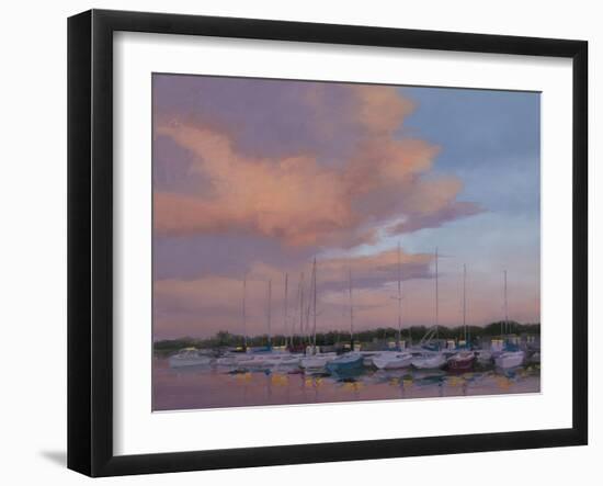 Marina Sunset-Jill Schultz McGannon-Framed Art Print