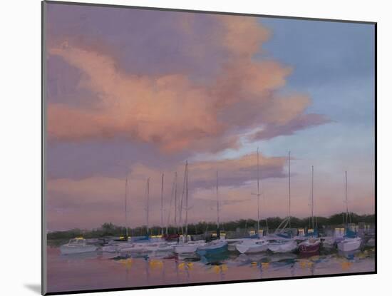 Marina Sunset-Jill Schultz McGannon-Mounted Art Print