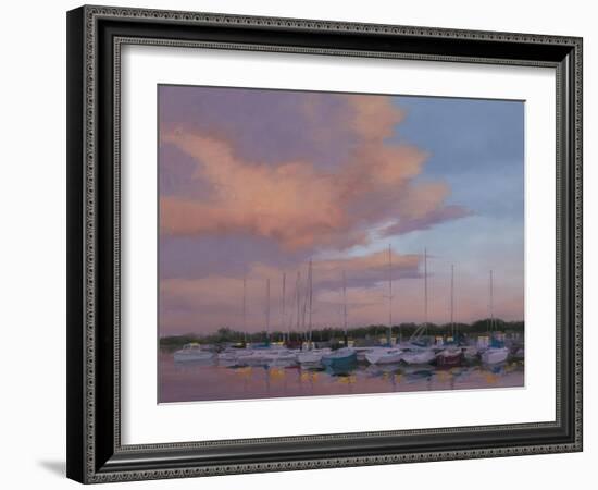 Marina Sunset-Jill Schultz McGannon-Framed Art Print