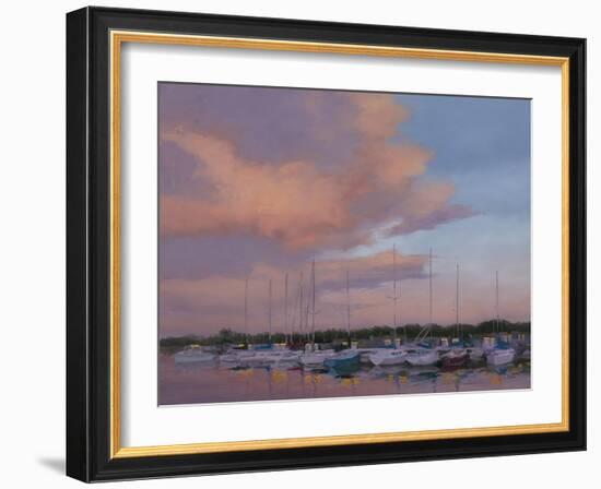 Marina Sunset-Jill Schultz McGannon-Framed Art Print