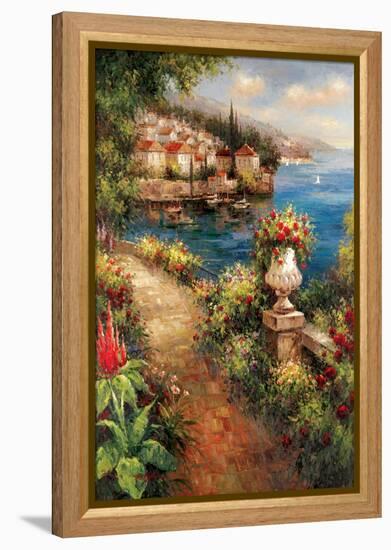 Marina View I-Peter Bell-Framed Stretched Canvas