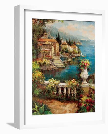 Marina View II-Peter Bell-Framed Art Print