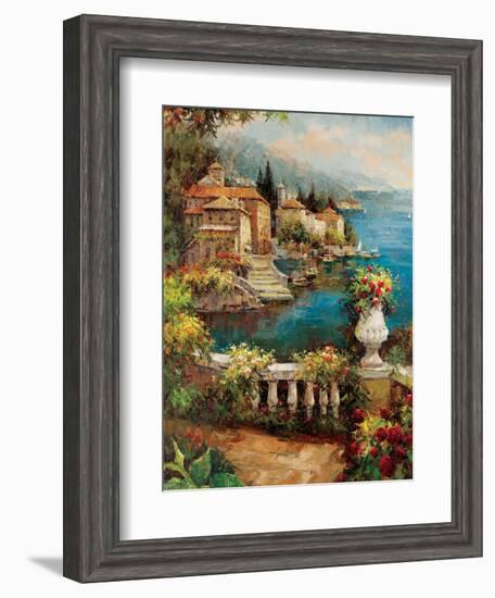 Marina View II-Peter Bell-Framed Art Print