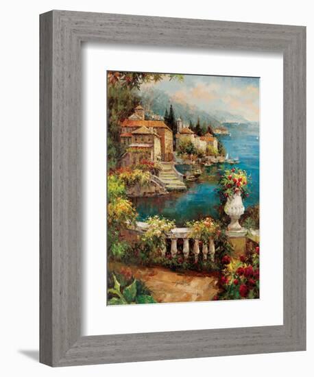 Marina View II-Peter Bell-Framed Art Print