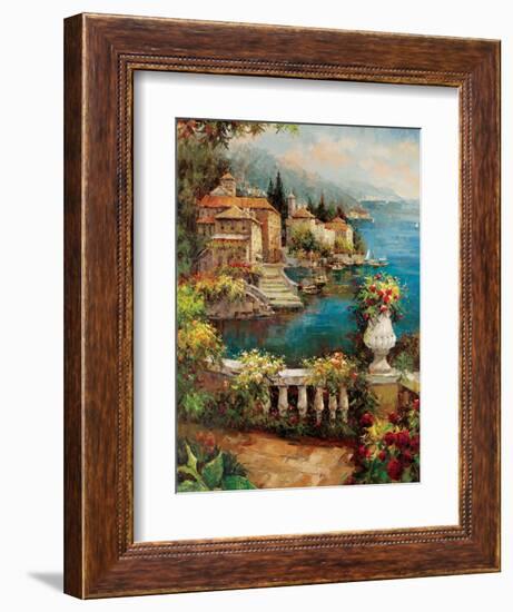 Marina View II-Peter Bell-Framed Art Print