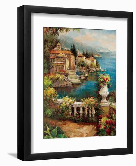 Marina View II-Peter Bell-Framed Art Print