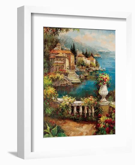 Marina View II-Peter Bell-Framed Art Print